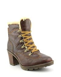 Bellatrix Brown Leather Fashion Ankle Boots