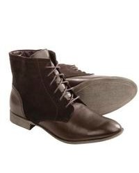 Hush Puppies Farland Ankle Boots Leather Suede Dark Brown Leather
