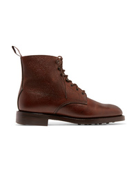 James Purdey & Sons Textured Leather Ankle Boots
