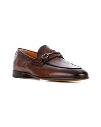 Santoni Almond Toe Loafers