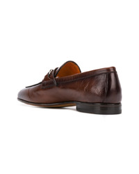 Santoni Almond Toe Loafers