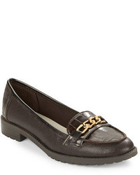 Anne Klein Barlie Leather And Suede Loafers