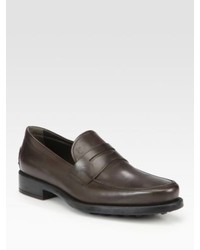 Tod's Boston Gomma Leather Loafers