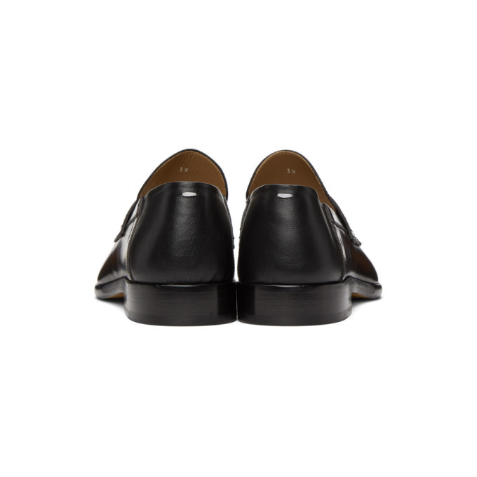 Maison Margiela Brown And Black Tabi Loafers, $1,075 | SSENSE | Lookastic