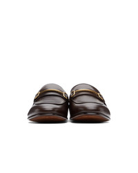 Dunhill Brown Chiltern Roller Bar Loafers