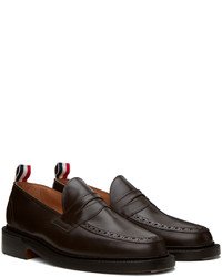 Thom Browne Brown Classic Penny Loafers