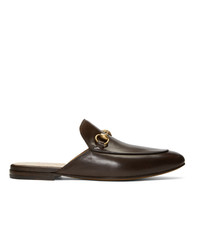 Gucci Brown Kings Slip On Loafers
