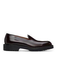 Dries Van Noten Brown Patent Leather Loafers