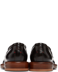 Isaia Brown Penny Loafers