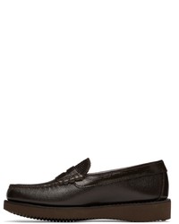 Engineered Garments Brown Sebago Edition Exotic Loafers