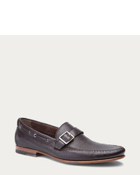 Bally Carles Dark Brown Leather Loafer With Buckle