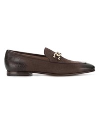 Salvatore Ferragamo Chain Trim Loafers