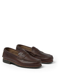 Quoddy Crepe Sole Leather Penny Loafers