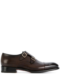 Santoni Double Buckled Loafers