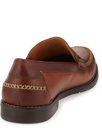 Tommy Bahama Finlay Leather Penny Loafer Saddle Brown