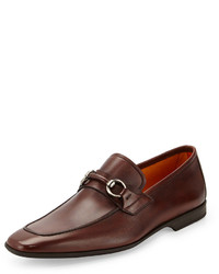 Magnanni For Neiman Marcus Leather Bit Loafer Mid Brown