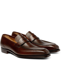 George Cleverley George Full Grain Leather Penny Loafers