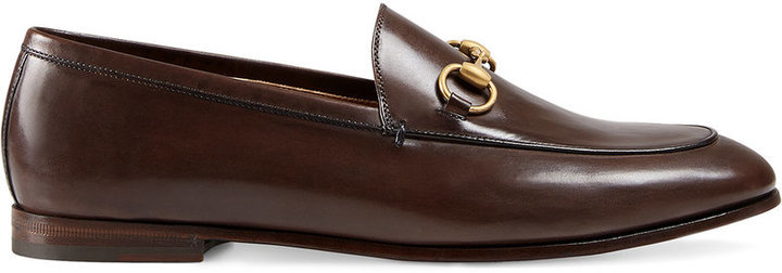 Gucci Jordaan Leather Loafers, $830 | farfetch.com | Lookastic