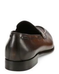 Ermenegildo Zegna Keeper Italian Calf Leather Loafers