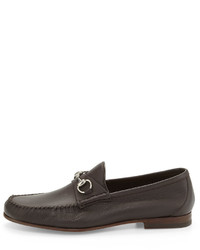 Gucci Leather Horsebit Loafer Brown