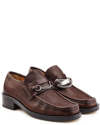 Maison Margiela Leather Loafers With Chain