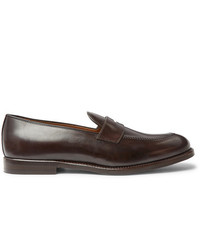 Brunello Cucinelli Leather Penny Loafers