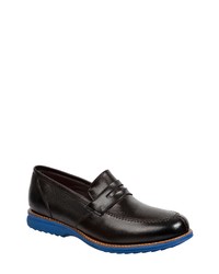 Sandro Moscoloni Moc Toe Penny Loafer In Brown At Nordstrom