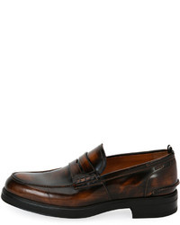 Bally Mody Burnished Leather Penny Loafer