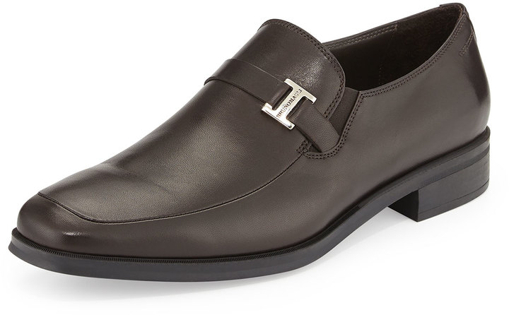 bruno magli pivetto leather loafers