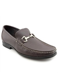 Robert Wayne San Marco Brown Moc Leather Loafers Shoes