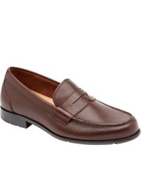 Rockport Classic Penny Loafer Coach Brown Leather Penny Loafers