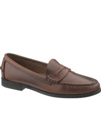 Sebago Plaza Brown Leather Penny Loafers