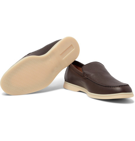 Loro Piana Summer Walk Full Grain Leather Loafers, $763