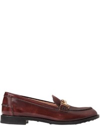 Tod's 10mm Double T Brushed Leather Loafers