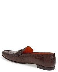 Mezlan Vittorio Ostrich Leather Bit Loafer