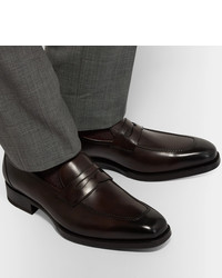 Tom Ford Wessex Polished Leather Penny Loafers