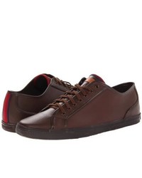 Ben Sherman Breckon Leather Low Lace Up Casual Shoes Dark Brown