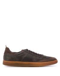 Officine Creative Contrast Panel Lace Up Sneakers