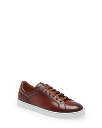 Magnanni Costa Leather Low Top Sneaker In Cognac At Nordstrom