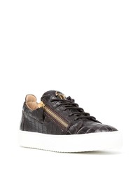 Giuseppe Zanotti Crocodile Effect Sneakers