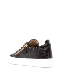 Giuseppe Zanotti Crocodile Effect Sneakers