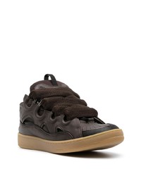 Lanvin Curb Leather Sneakers