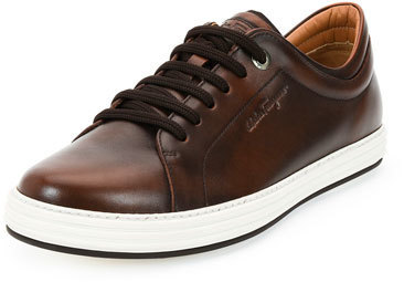 ferragamo brown sneakers