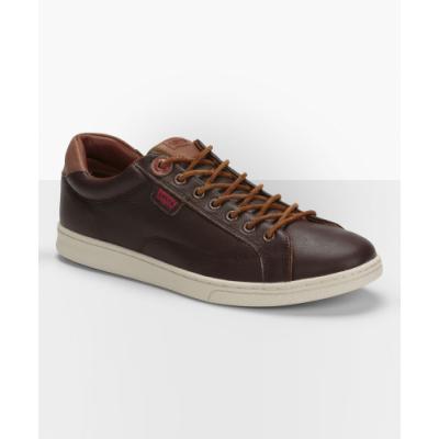 levi's brown leather shoes
