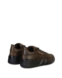 Giuseppe Zanotti Talon Lace Up Leather Sneakers