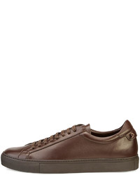 Givenchy Urban Low Top Leather Sneaker Brown