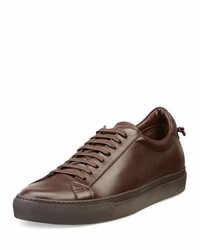 Givenchy Urban Low Top Leather Sneaker Brown