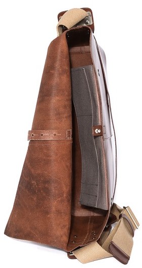 Brooks England Barbican Leather Messenger Bag, $500 | East Dane 