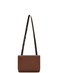 Loewe Brown Gusset Flap Messenger Bag