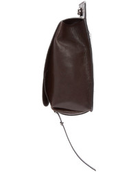 Jimmy Choo Brown Leather Messenger Bag